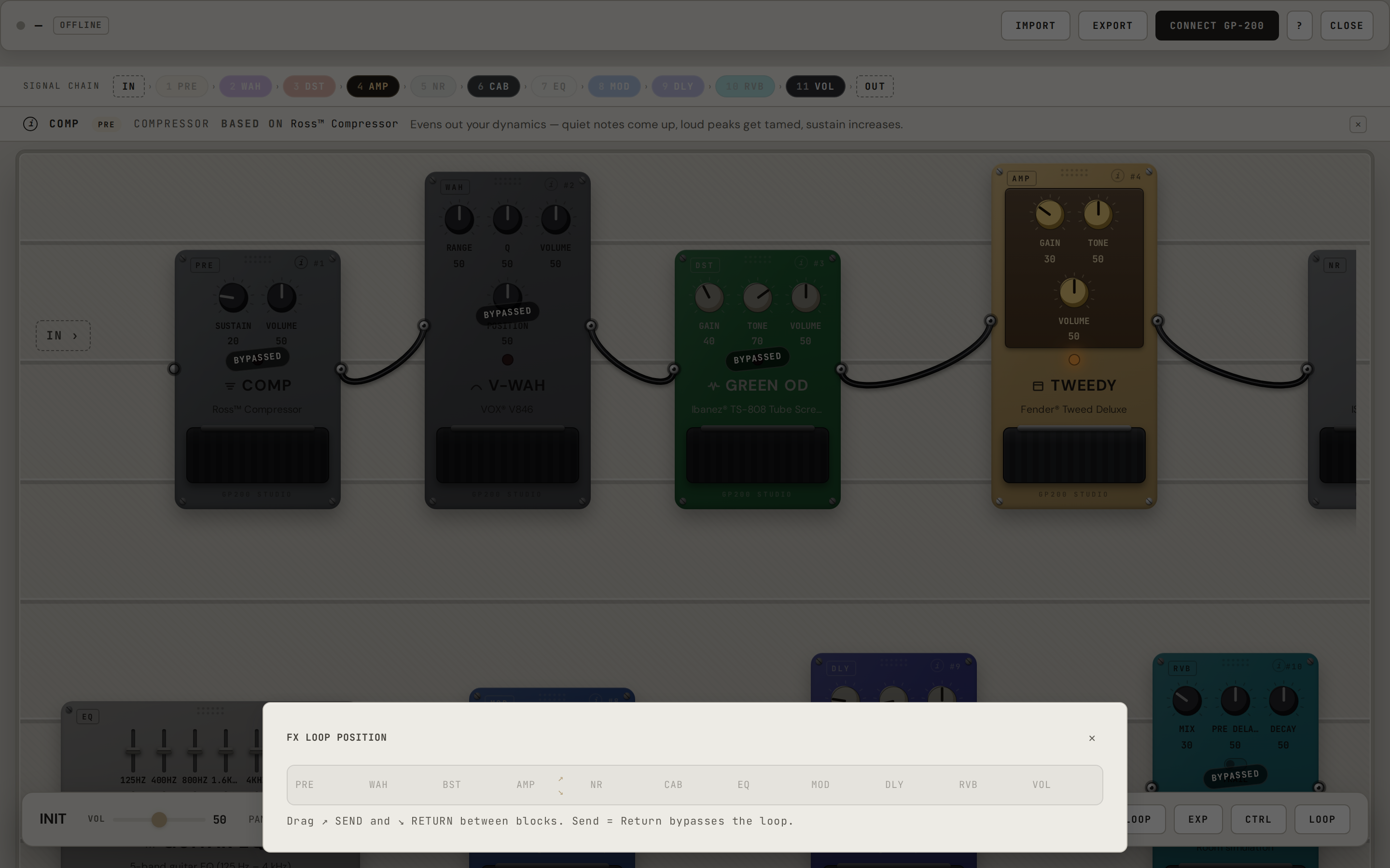FX loop routing