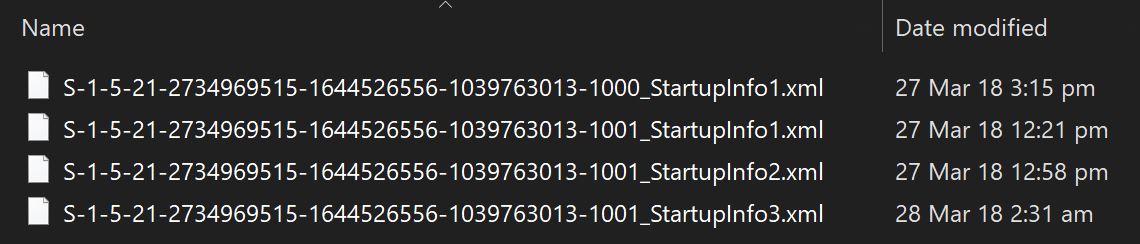 StartupInfo