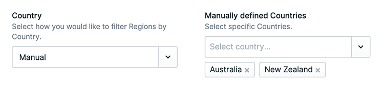 Region Fieldtype config country manual option