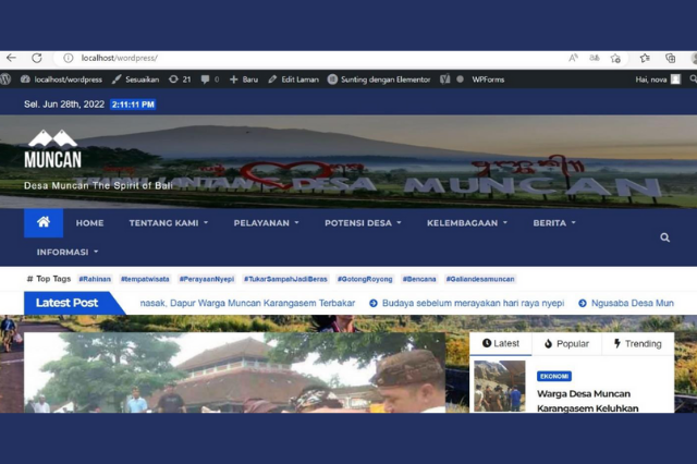 Web Muncan Village - Information Website