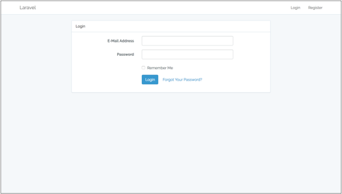 Laravel Log In Page