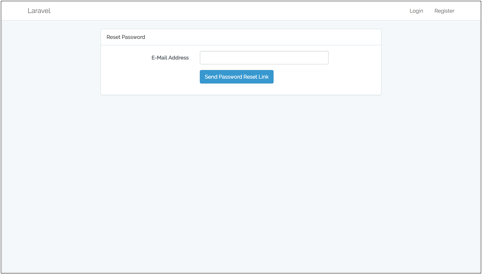 Laravel Reset Password Page