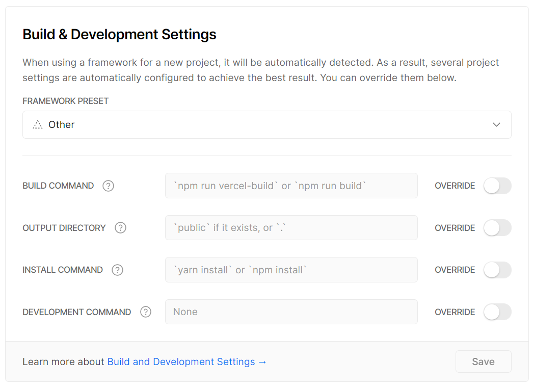 vercel env definition