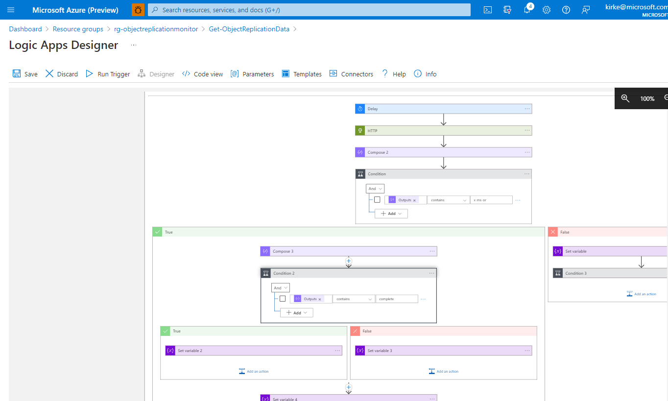 Azure Logic App Designer