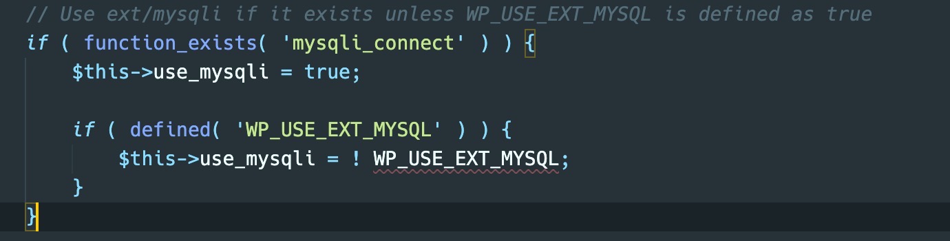 wordpress mysql_connect