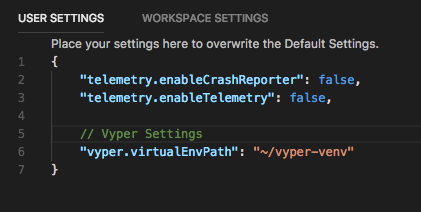 VS Code User Settings