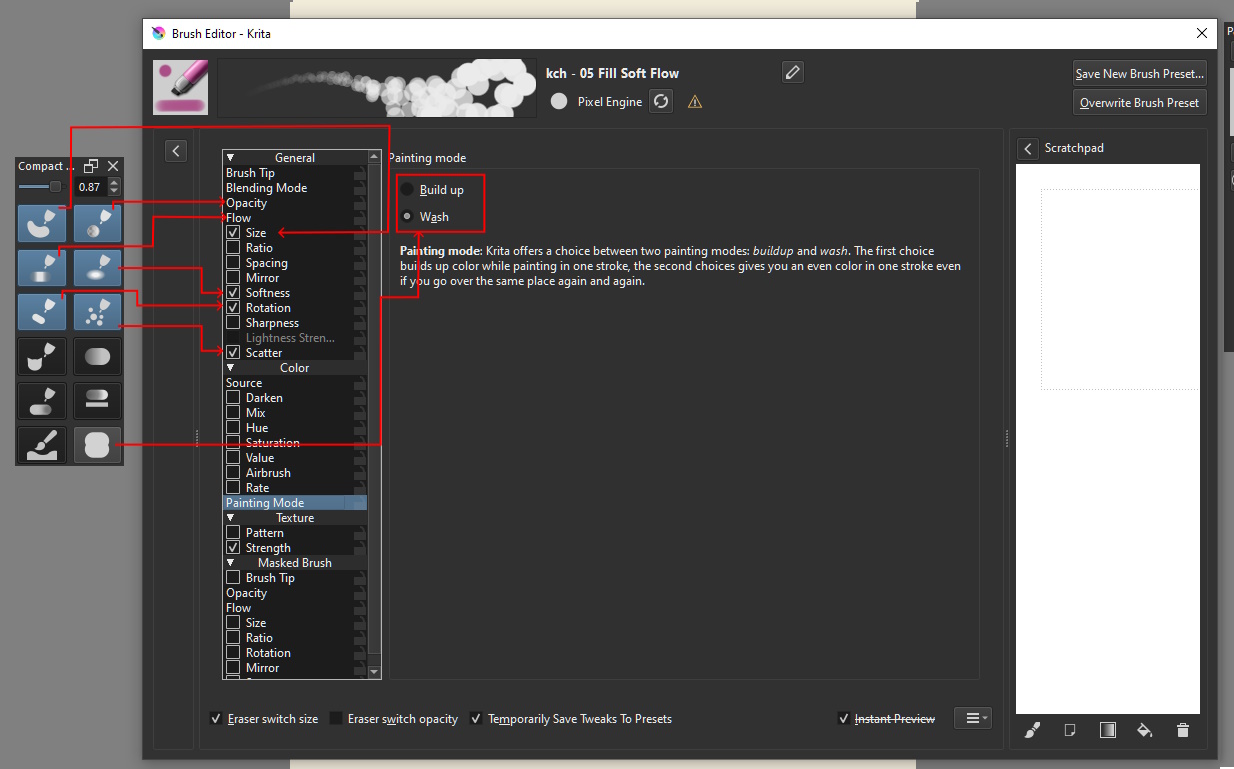 Use Pressure Curve Toggles