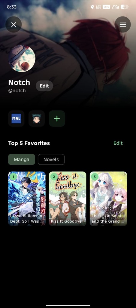 Wammy Profile Screen