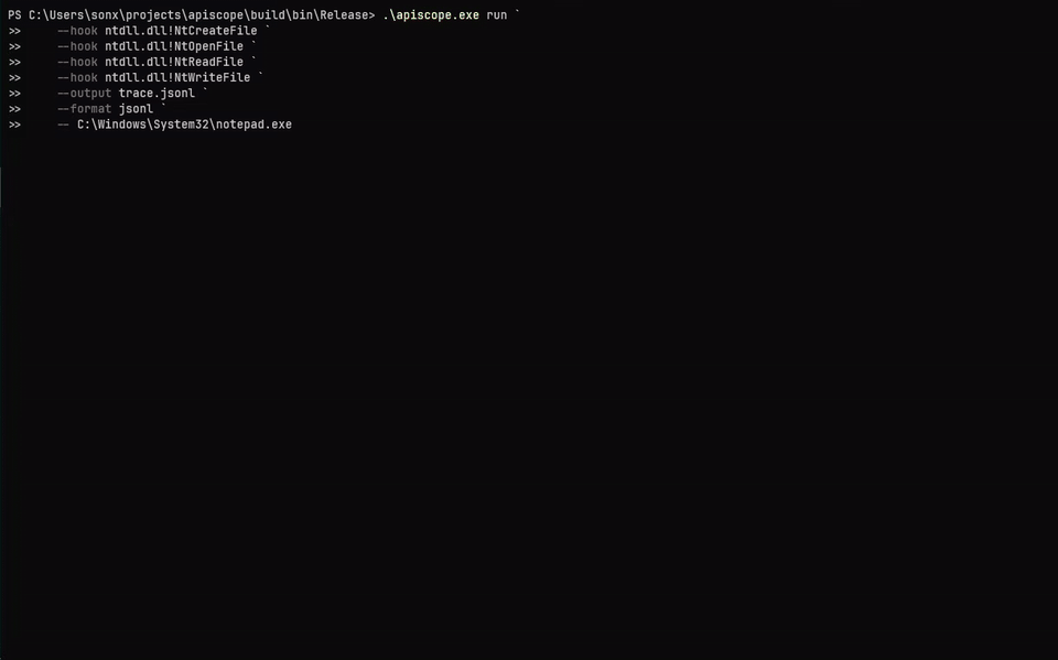 ApiScope demo