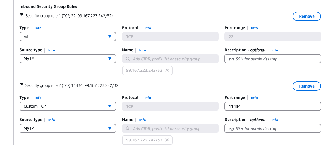 Add custom security group for Ollama