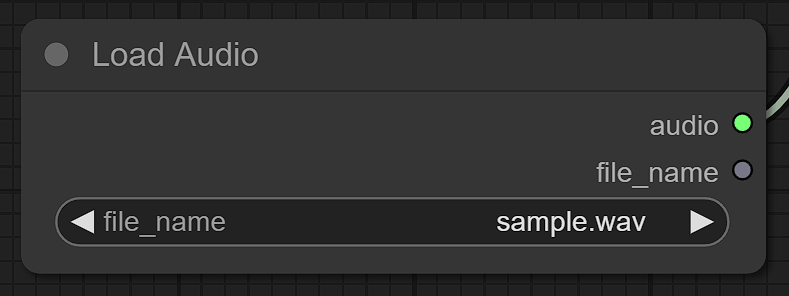Load Audio node