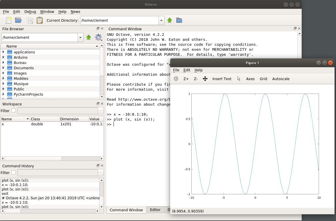 Octave UI Plot