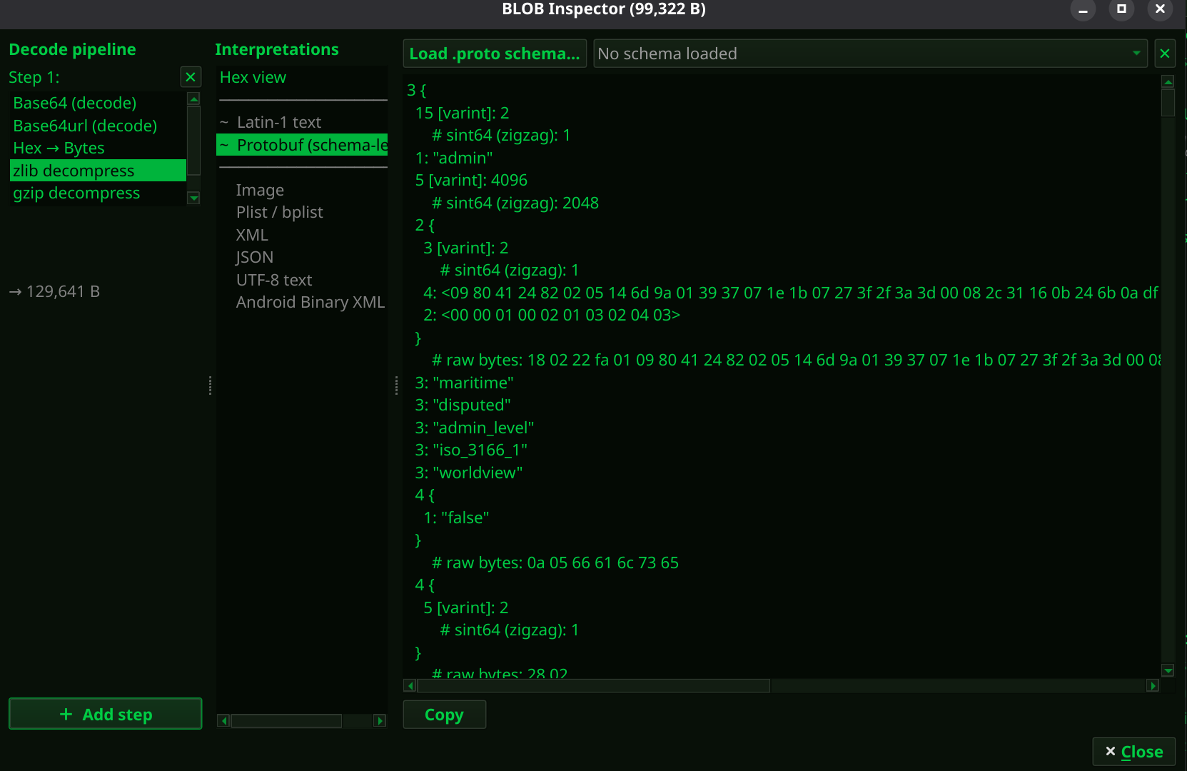 BLOB Inspector (Linux)