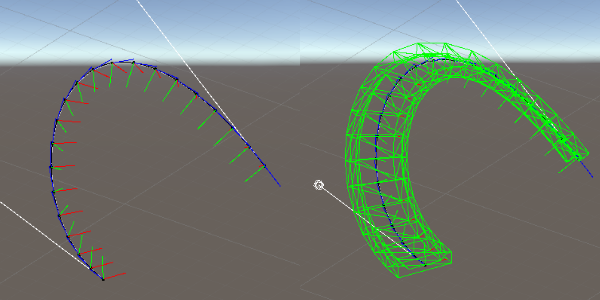 Interpolation extrude mesh