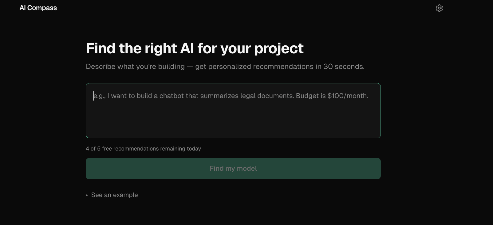 AI Compass screenshot