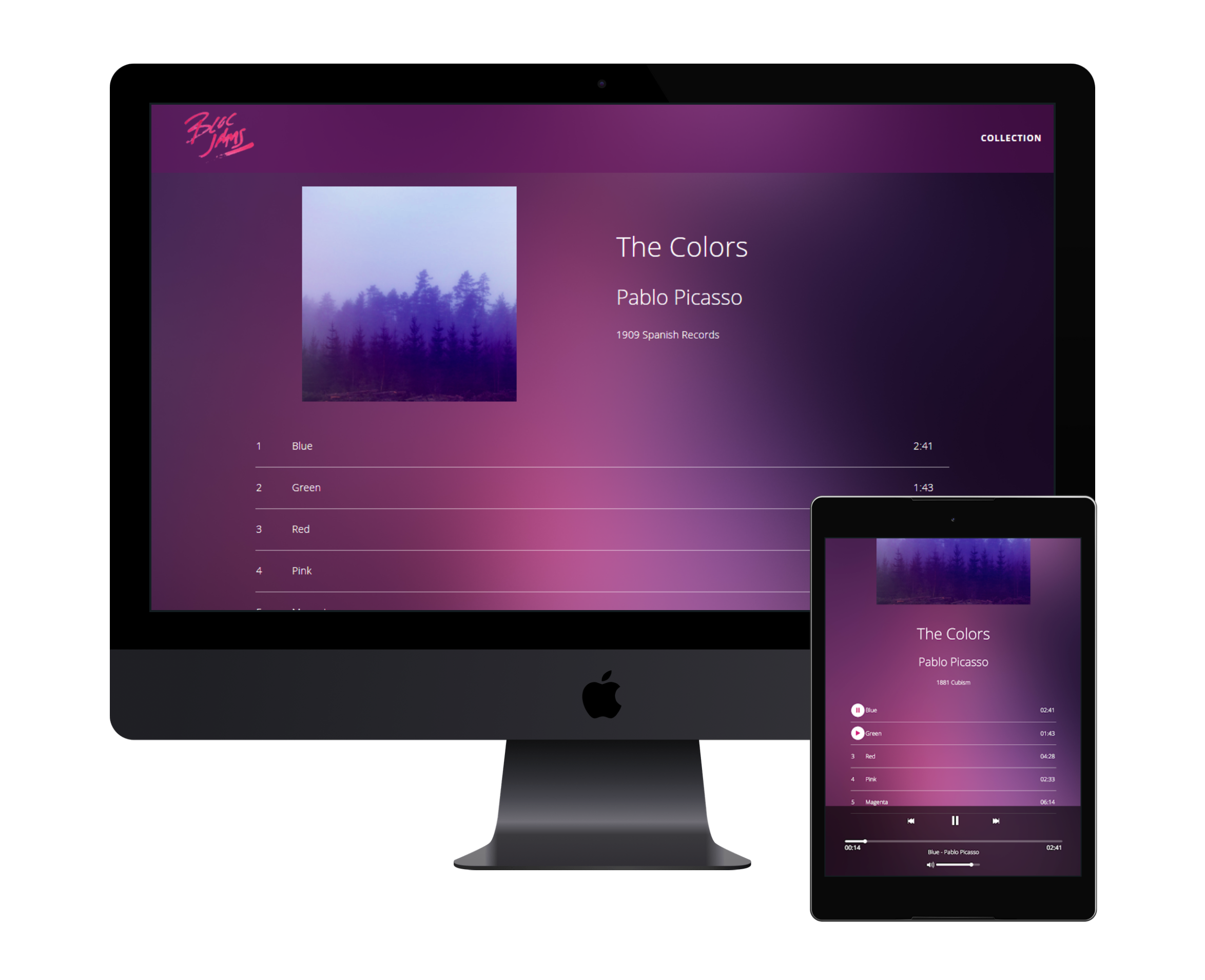 music player screen