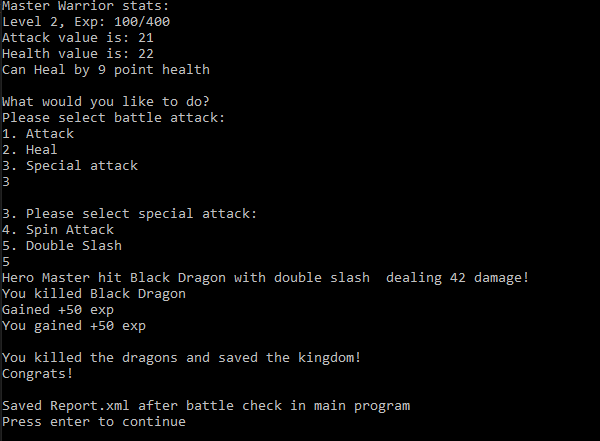 GitHub - kwojtasinski-repo/RPG_Game: Simple console rpg game