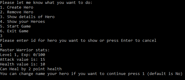 GitHub - kwojtasinski-repo/RPG_Game: Simple console rpg game