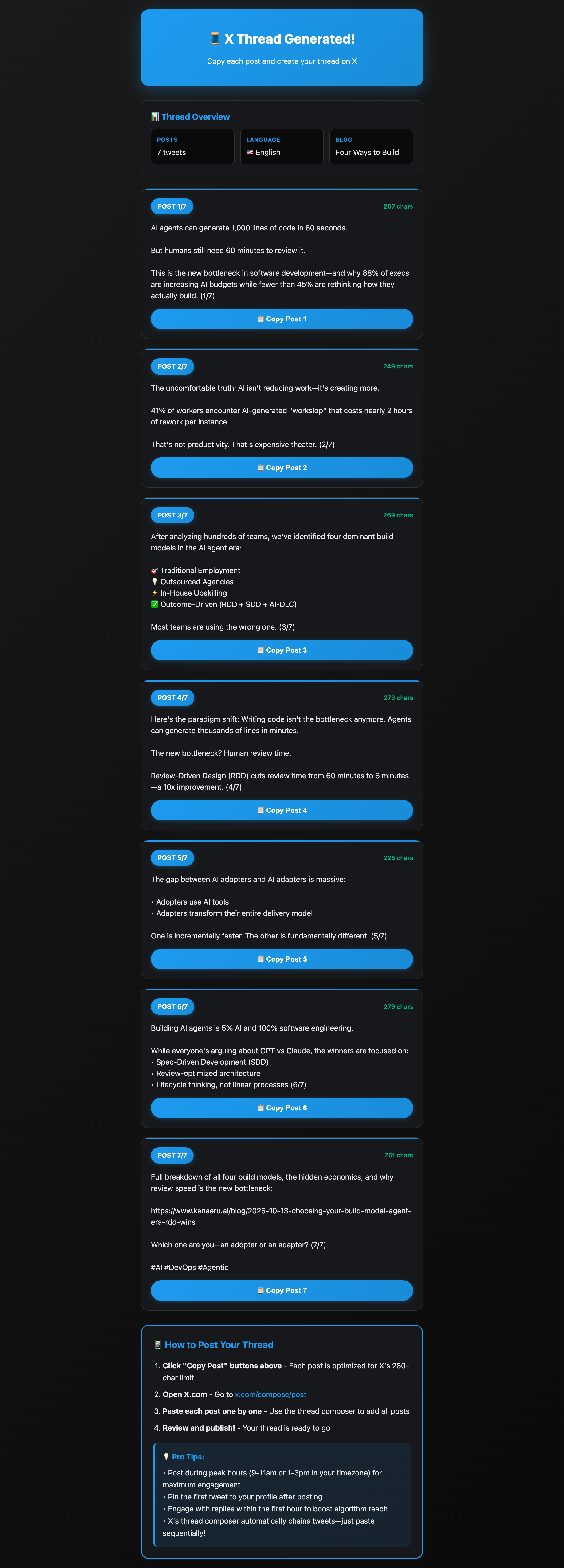 X Thread Preview