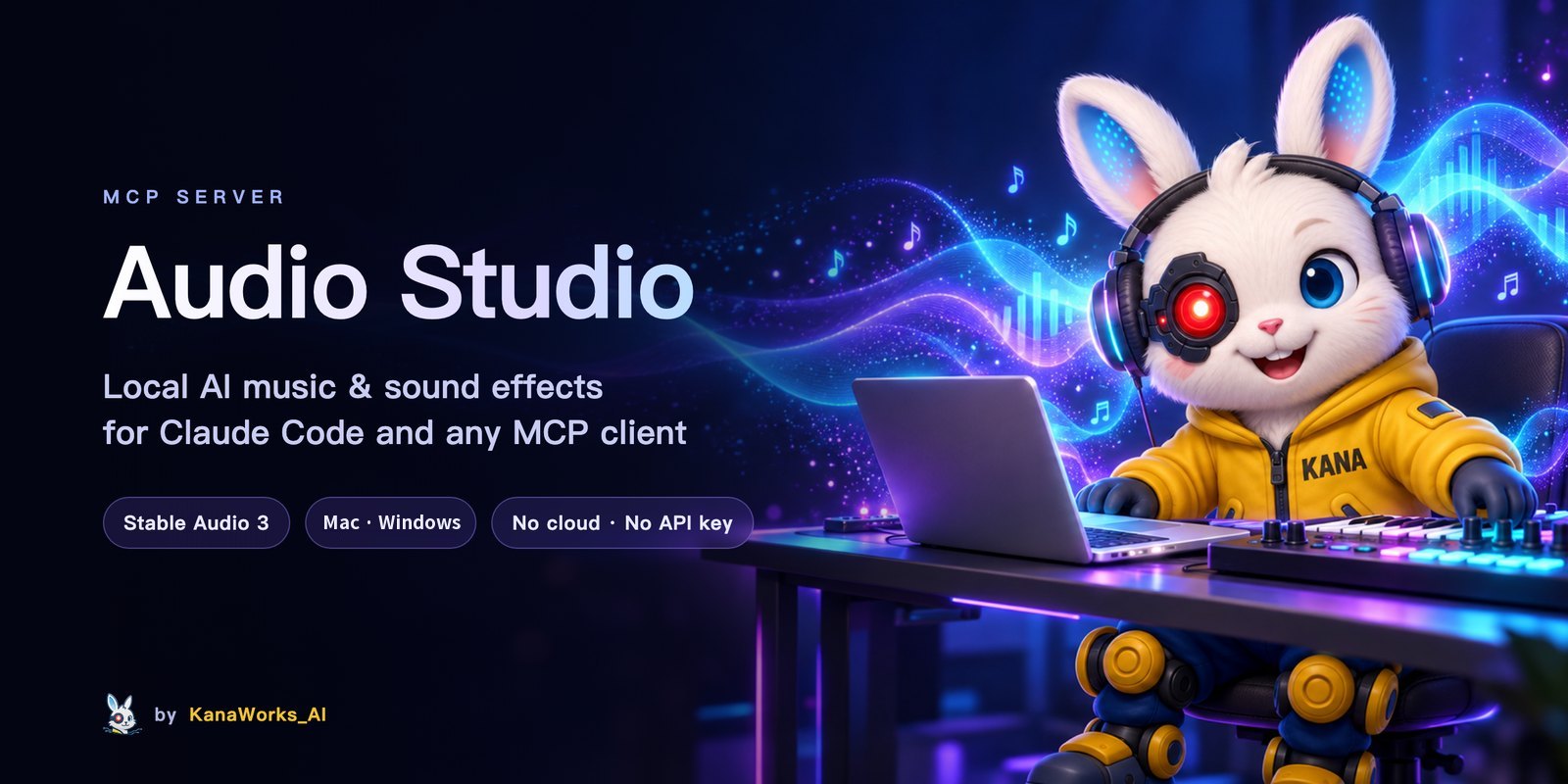 Audio Studio MCP: local AI music and sound effects for Claude Code and any MCP client