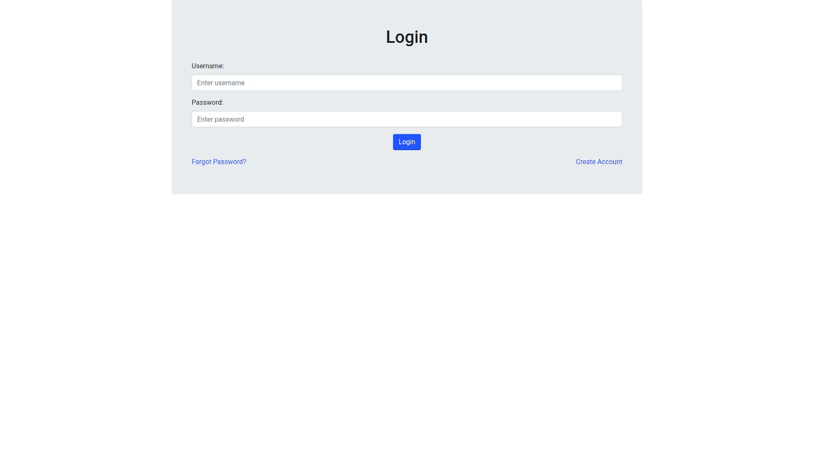 Login Page