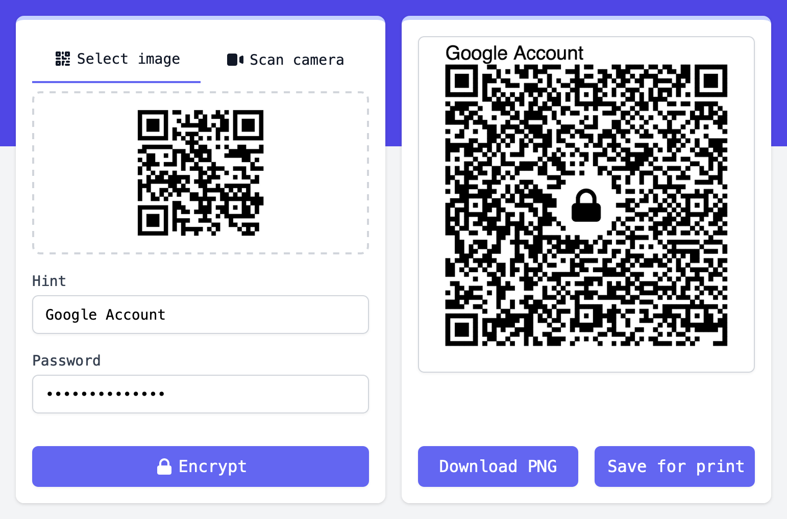 Encrypt UI