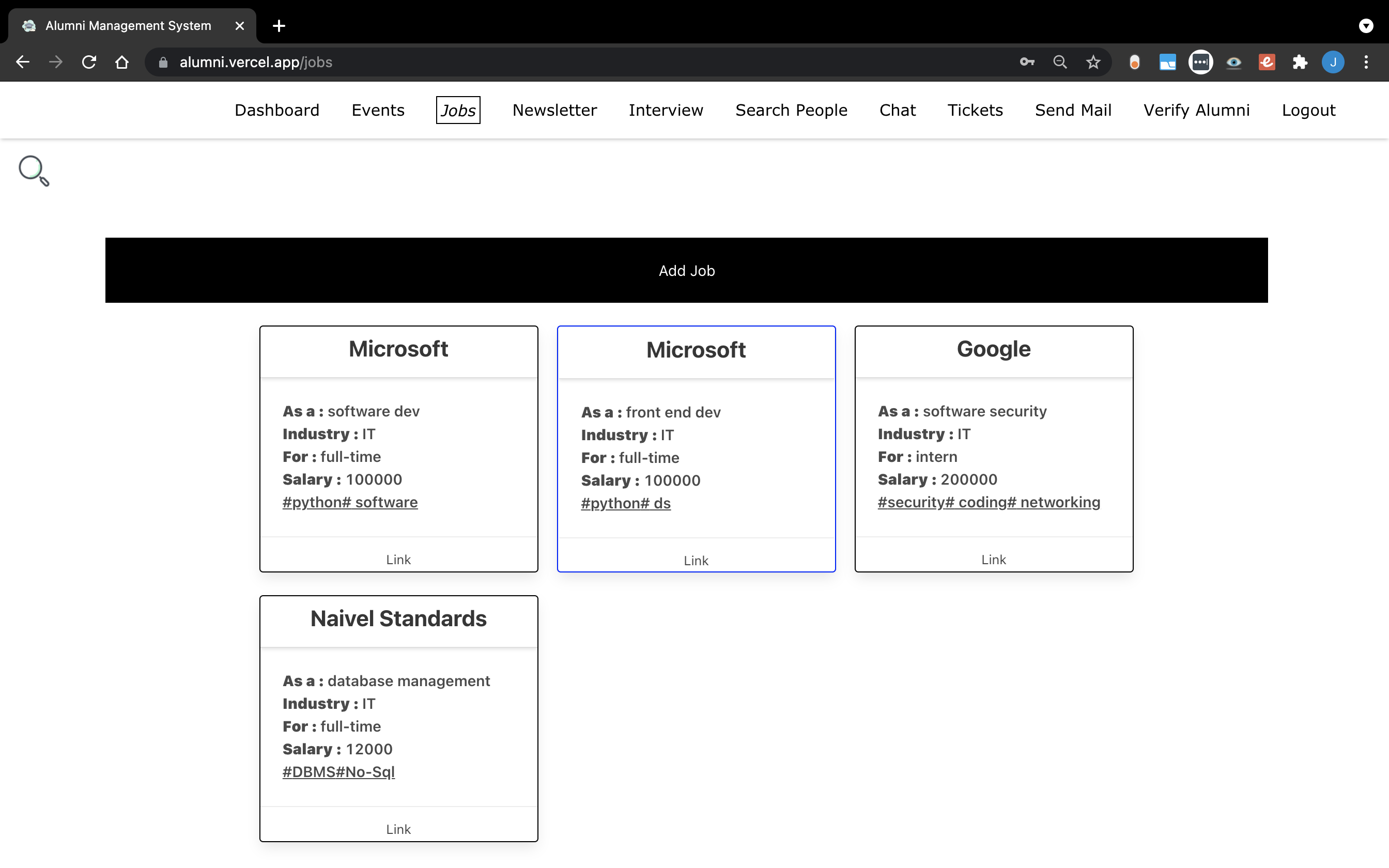 Jobs Portal