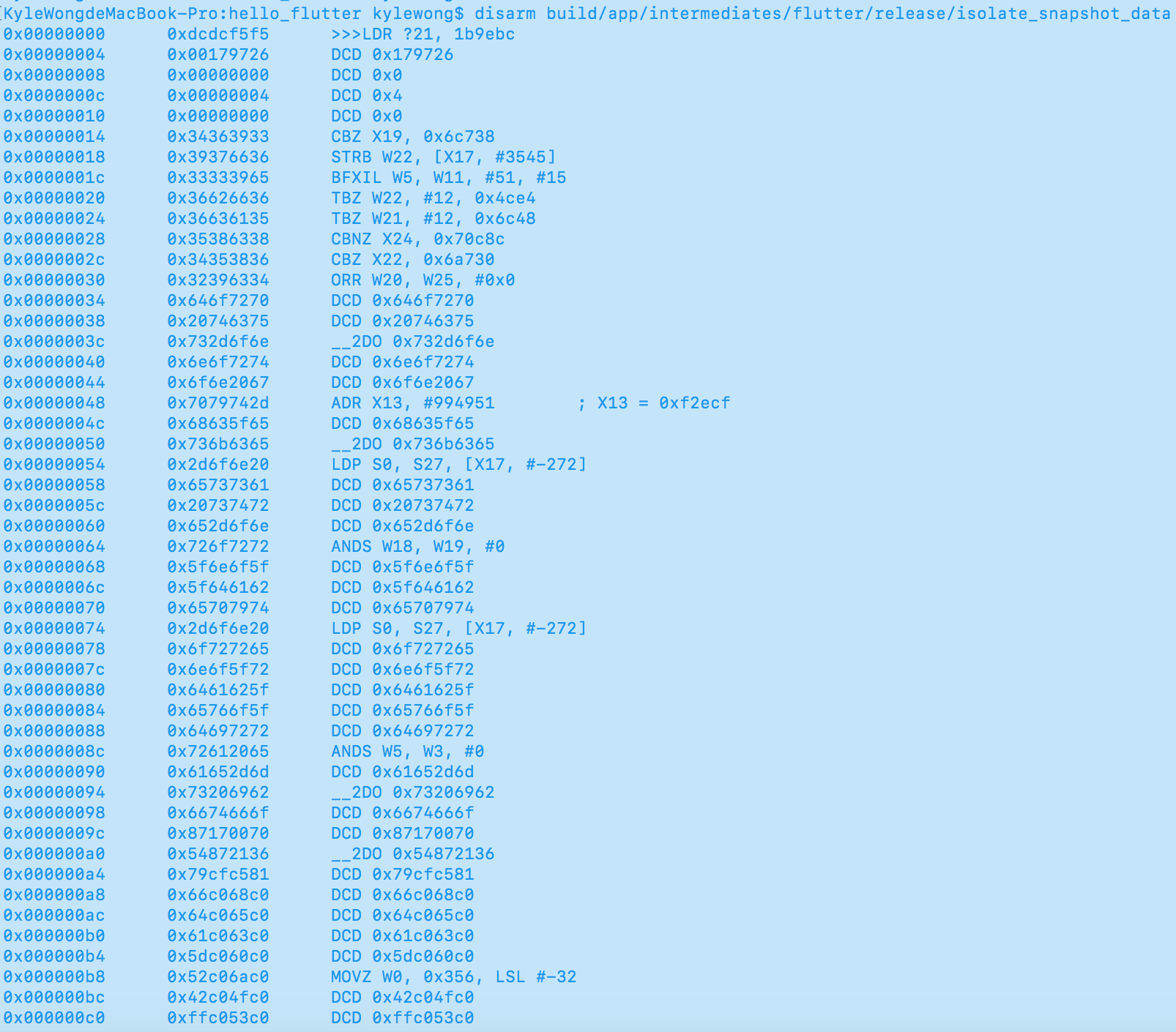 isolate snapshot data disarm