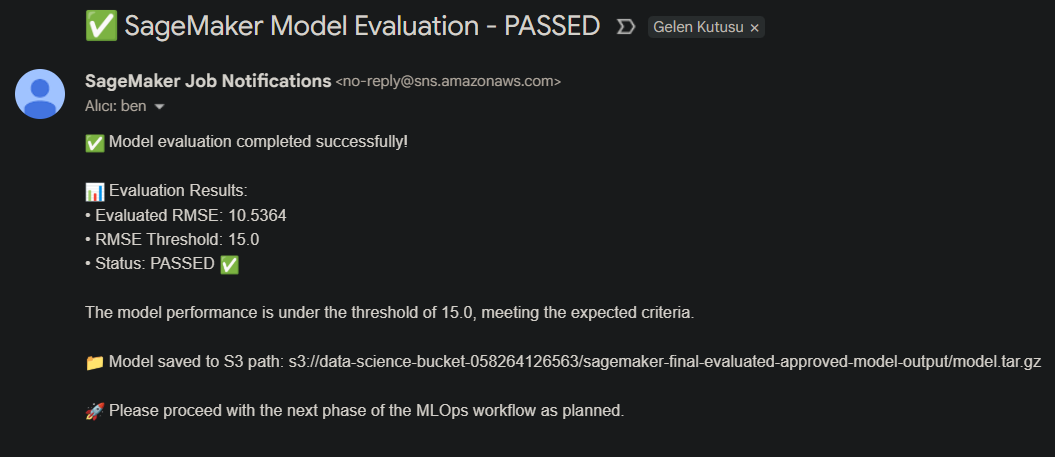 Pipeline Completion Email