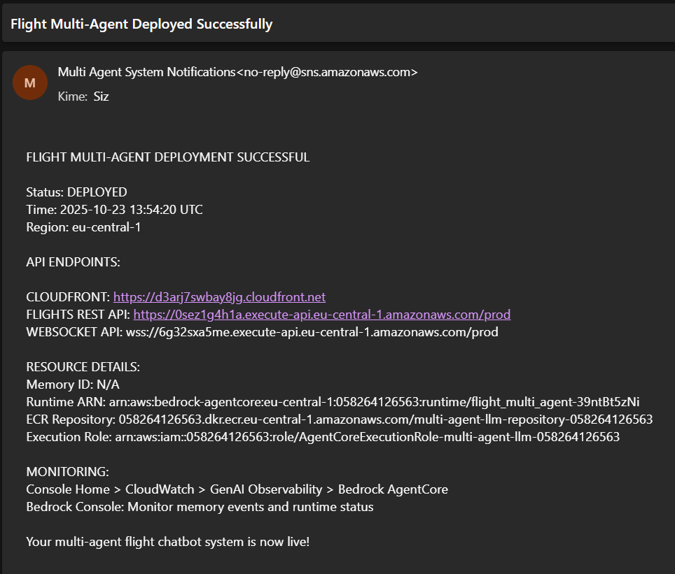 Multi-Agent LLM Deployment Email
