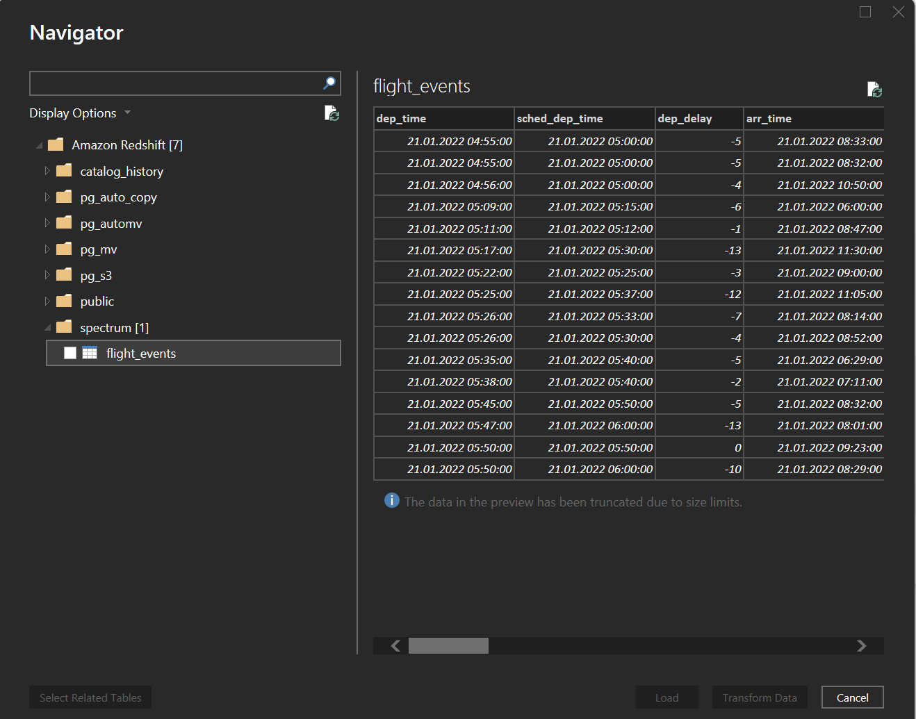 powerbi_redshift_2