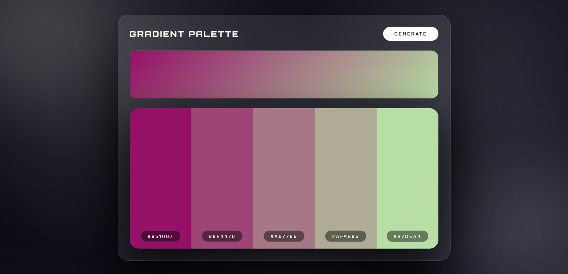 GitHub - kanizadev/p-2: 🎨 Gradient Palette Generator · GitHub