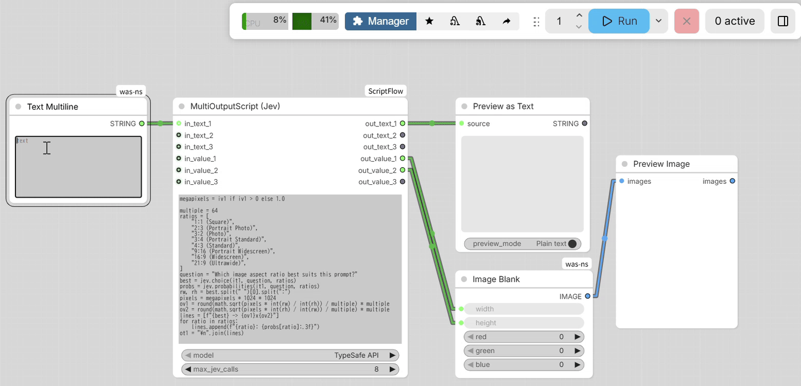 MultiOutputScript (Jev) demo