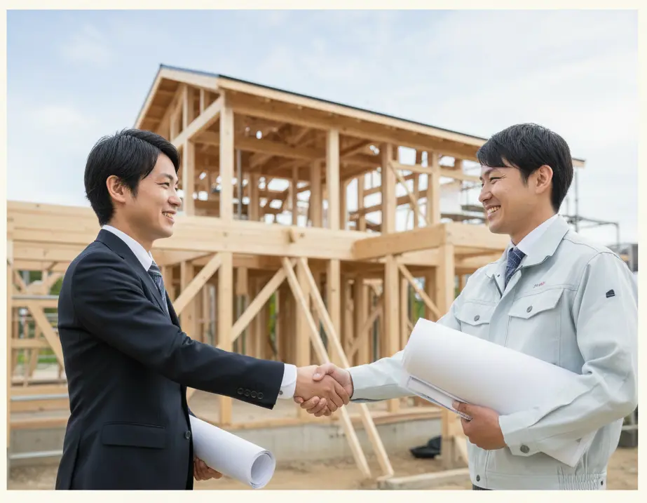 [注文住宅の価格の仕組み解説図]