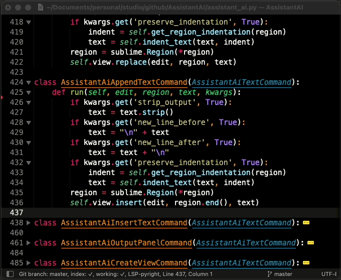 AssistantAI in action