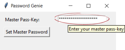 Enter Master Password