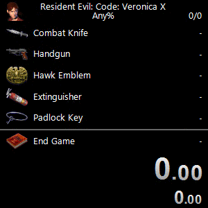 Resident Evil/Biohazard: Code: Veronica Auto Splitter Screenshot