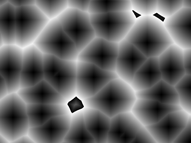 Hybrid cellular distance functions screenshot with default noise settings