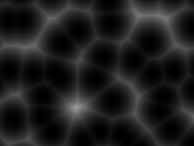 Cellular noise type screenshot with default noise settings