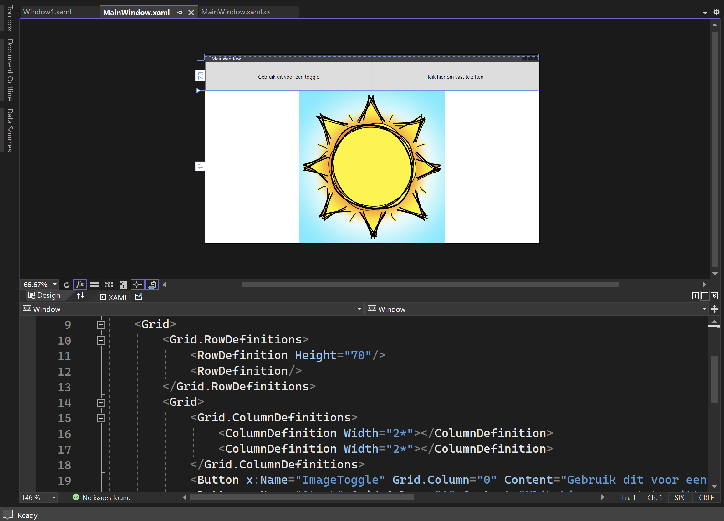 Screenshot van Visual Studio