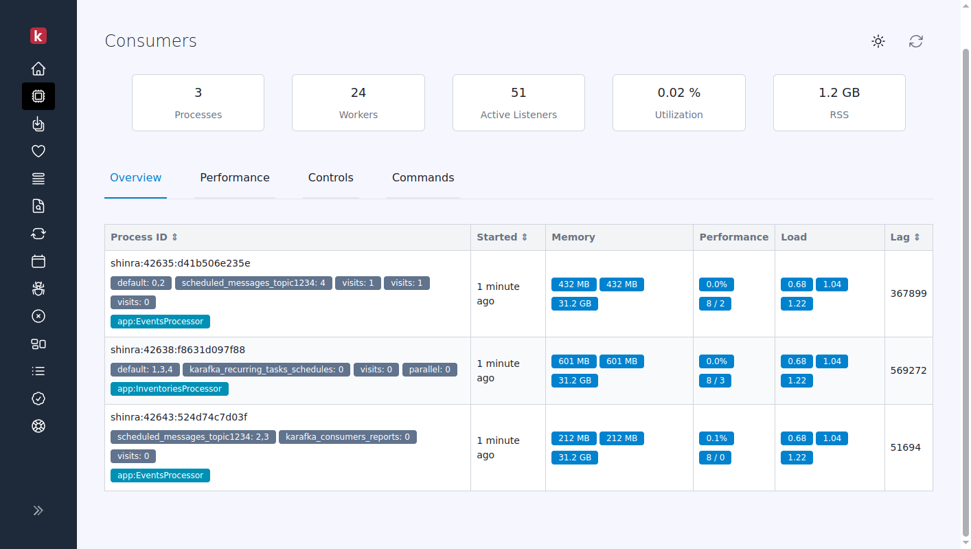 karafka web multi-app processes view