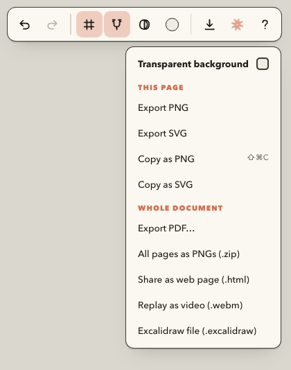 The snapshots dialog with named checkpoints