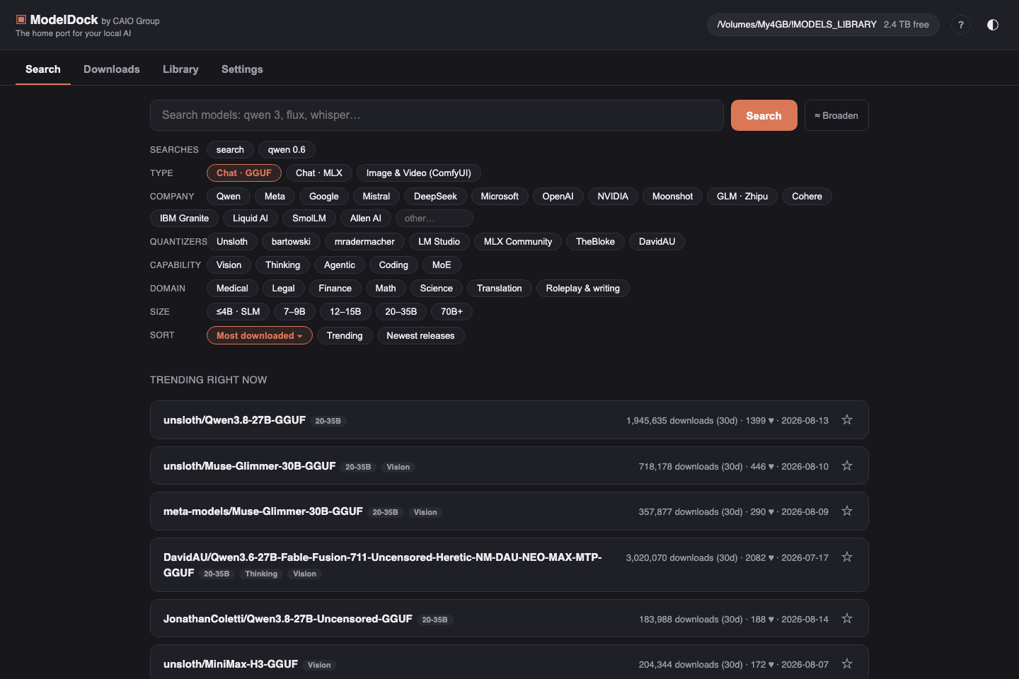 Discover feed