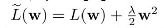 L2 weight decay regularization