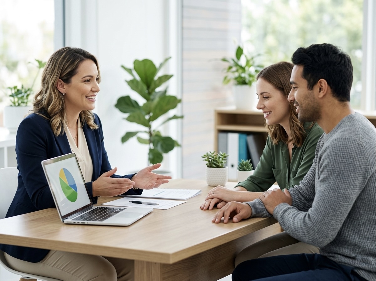 Mortgage consultation with clients