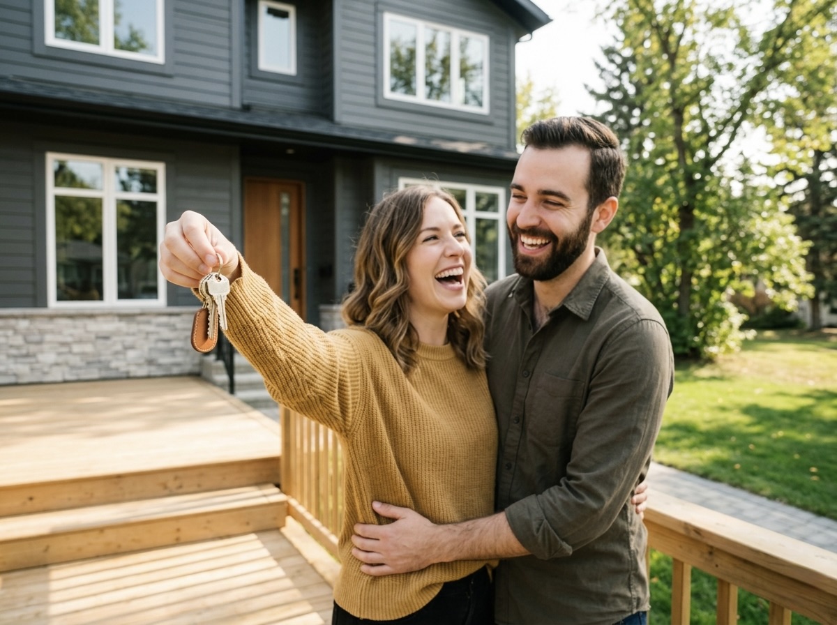 New home keys handover Edmonton
