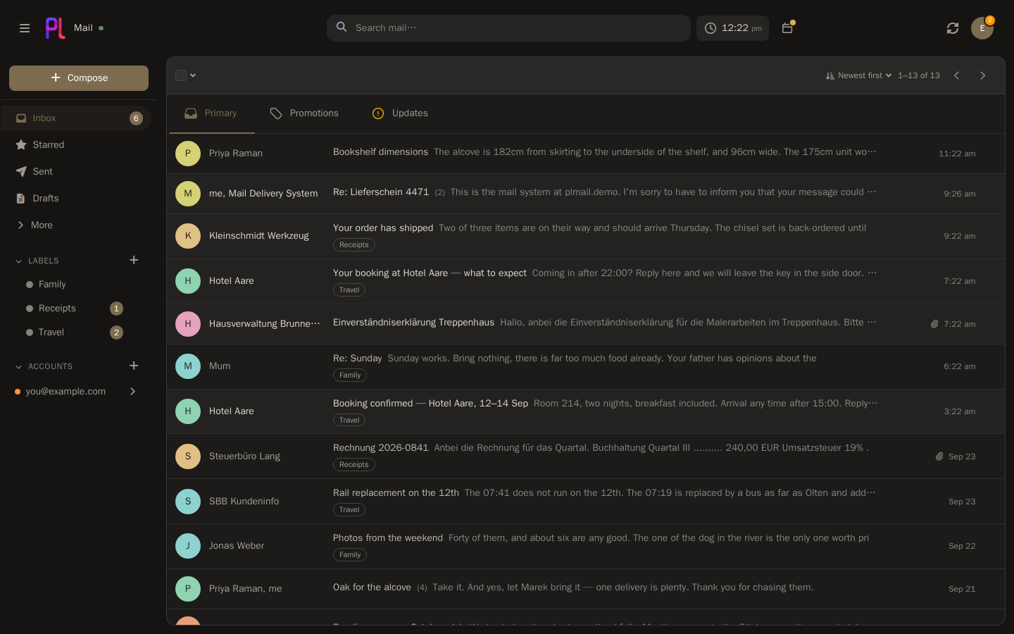 Dark mode