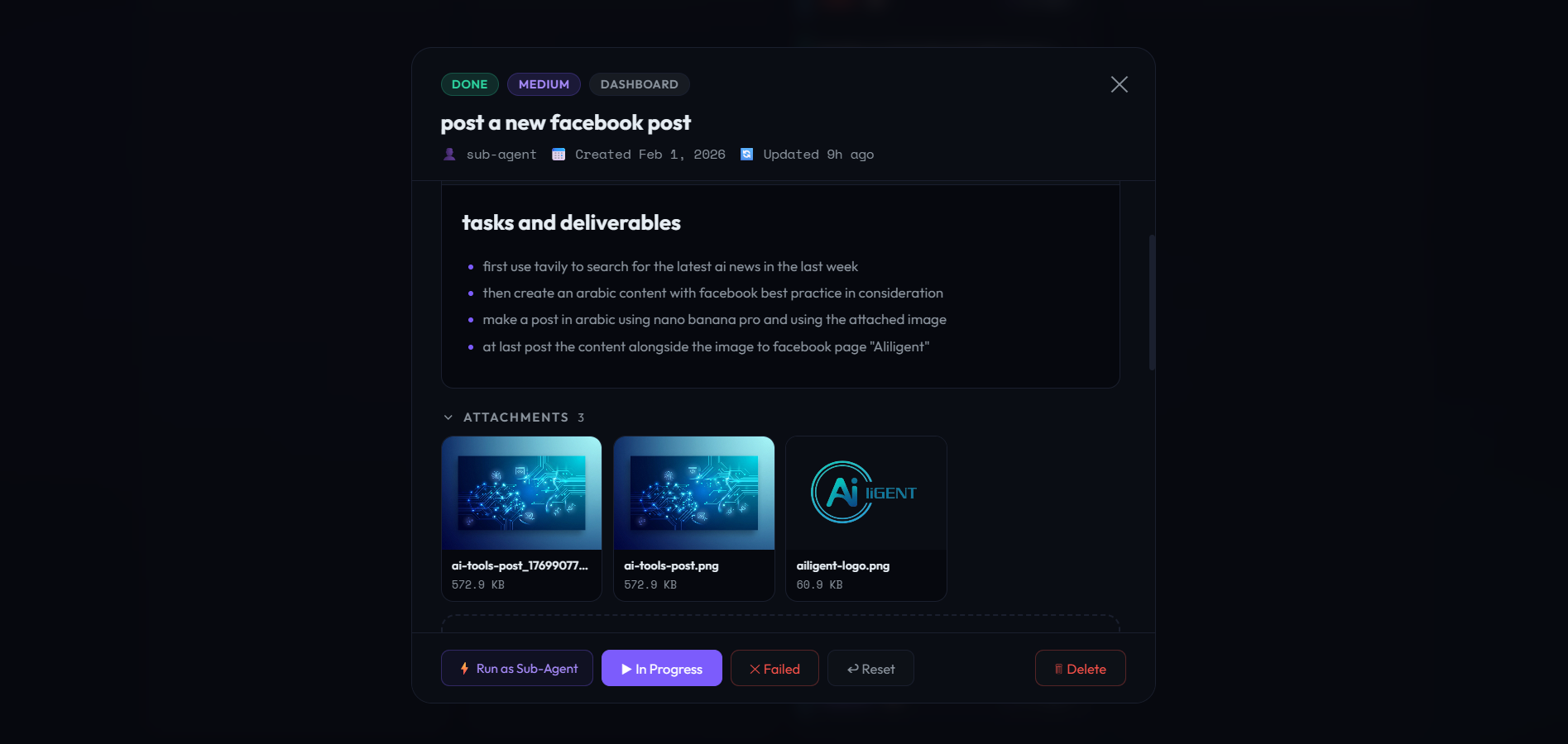 Task Detail Modal