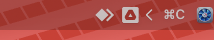 CCTrans ⌘C item in the macOS menu bar