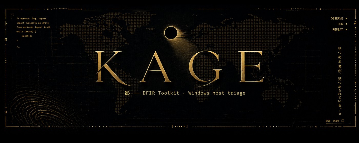 KAGE — DFIR Toolkit